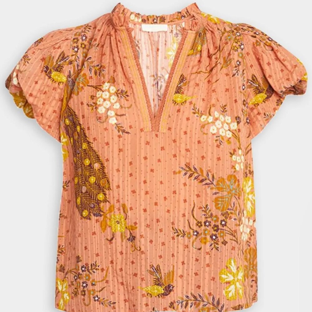 Ulla Johnson Kai Top in Cardinal